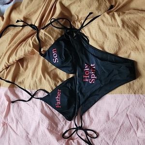 Praying Feather Son and Holy Spirit Bikini